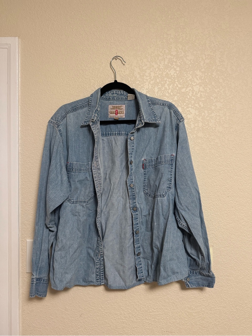 Light Blue Denim Jacket - Levi’s Men's Casual Shirt Jacket 🩵
